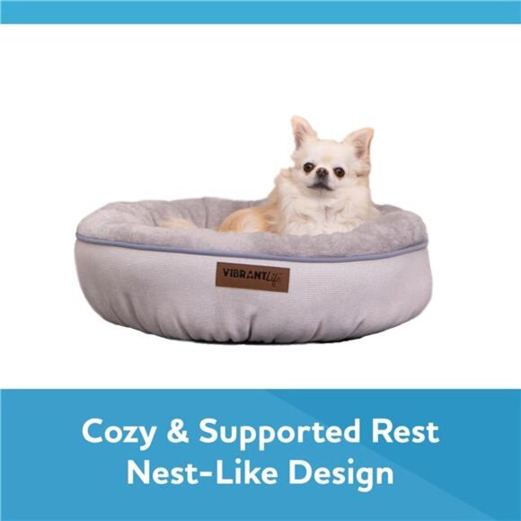Round Dreamer MattressDog Bed, Small, 22"x22", up to 35lbs - Picture 4 of 6